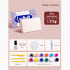 Basic version of Air-Dry Stone Plastic Clay for Sculpting & Crafting with blue packaging and tools