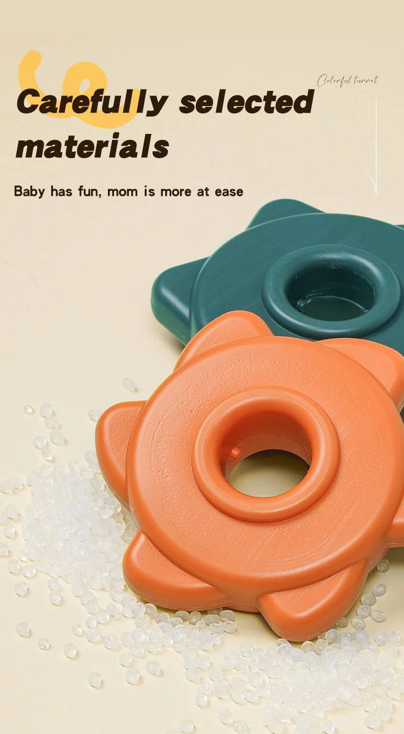 Rainbow Twist & Stack Nesting Rings Toy for Toddlers