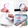 A pack of vinyl stickers featuring military fighter jet graffiti designs being applied to a surface.