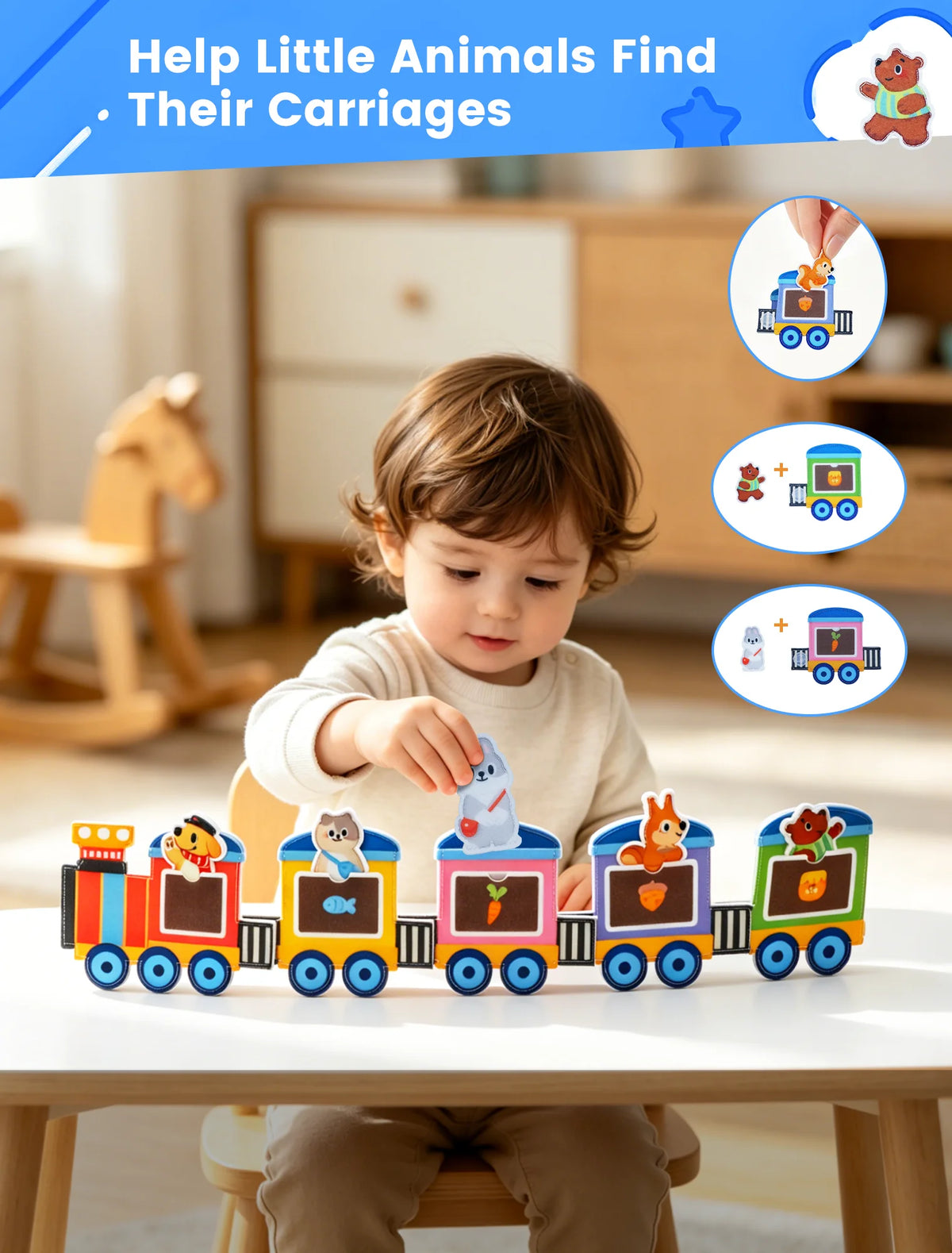 Montessori Quiet Book for Toddlers – Sensory Activity Book for Daily Life Skills