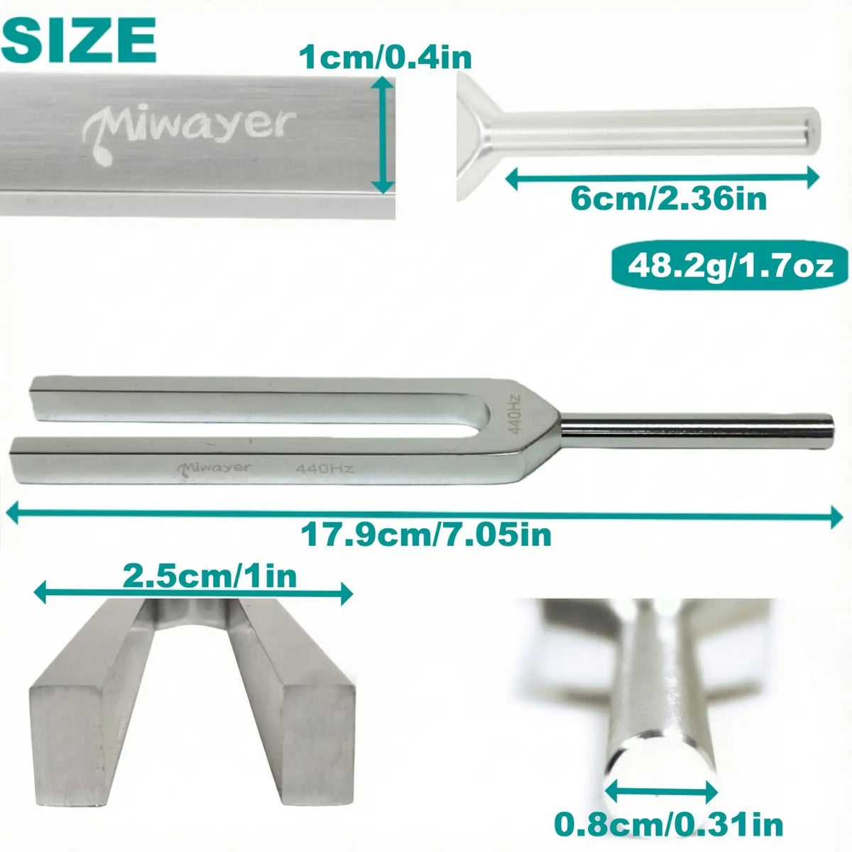 Therapeutic Tuning Fork Set for Sound Healing & Chakra Balancing