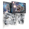 A box and plastic bags containing a mechanical lantern fish building set model kit.