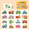 Montessori Wooden Animal Puzzle Set with Storage Box