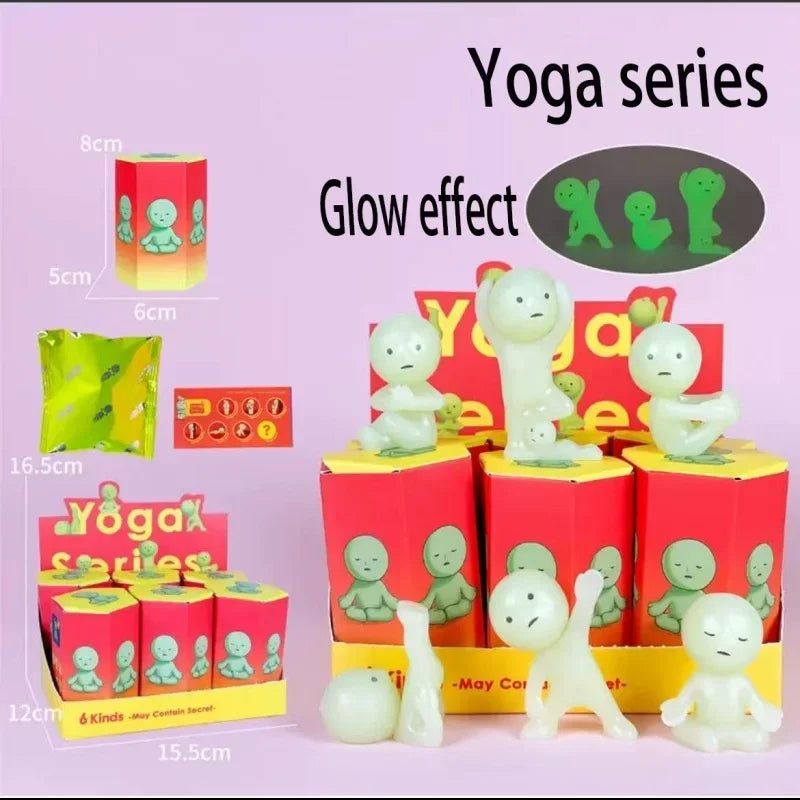 Luminous Mini Figurine Set - Cute Collectible Dolls for Home Decor