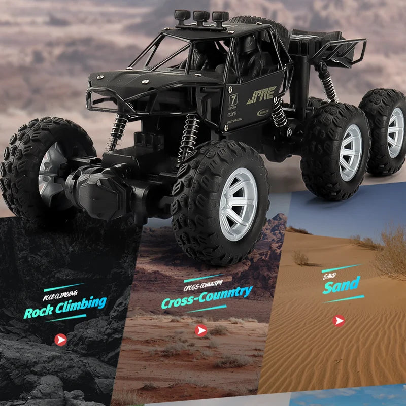 Six-Wheel Drive Off-Road RC Truck with Alloy Frame