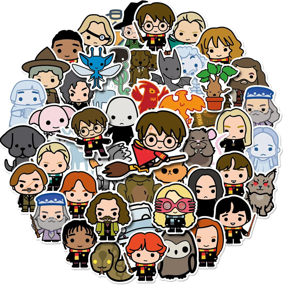 Cartoon Themed Kids Party Decoration Set with Face Stickers, Gift Bags & Slap Bracelets