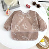 Waterproof Long Sleeve Baby Bib with Full Sleeve Protection