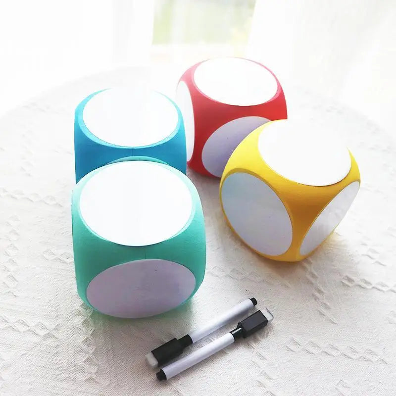Reusable Dry Erase Math Practice Dice Blocks