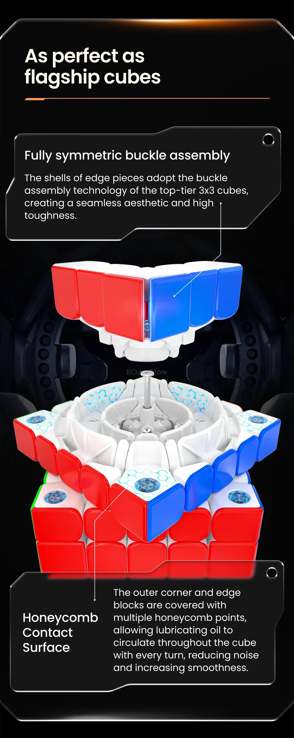GAN 5x5 Magnetic Speed Cube – Stickerless UV Coated