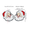 A festive Christmas silicone bead shaped like Santa Claus with a white beard and red hat.