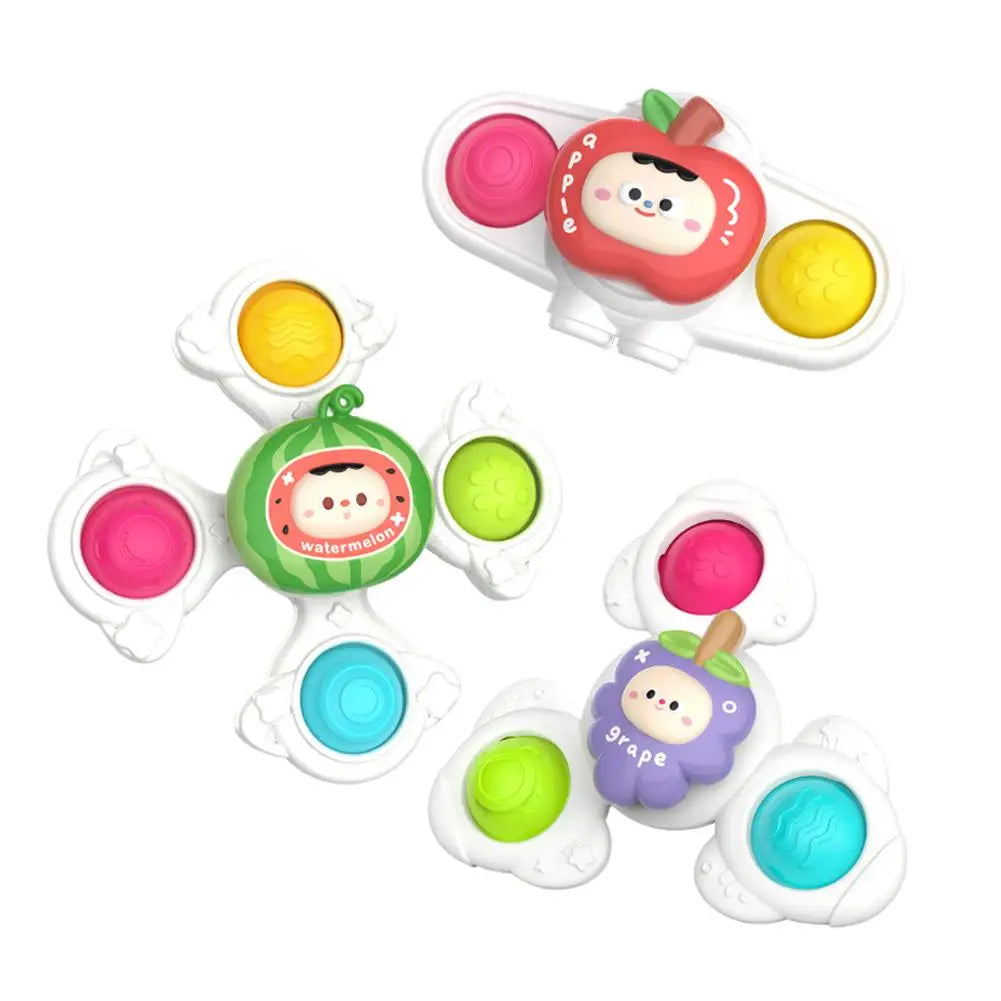 Colorful Suction Cup Spinner Toy for Baby | Sensory Fidget Fun