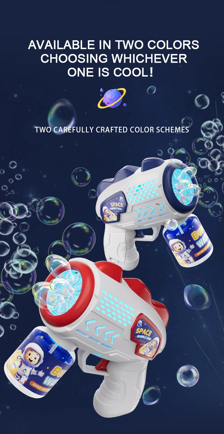Astronaut Bubble Blaster - Automatic Bubble Machine Gun for Kids