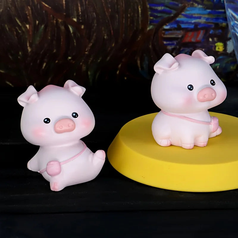 Cartoon Pig Silicone Mold Set for Crafting