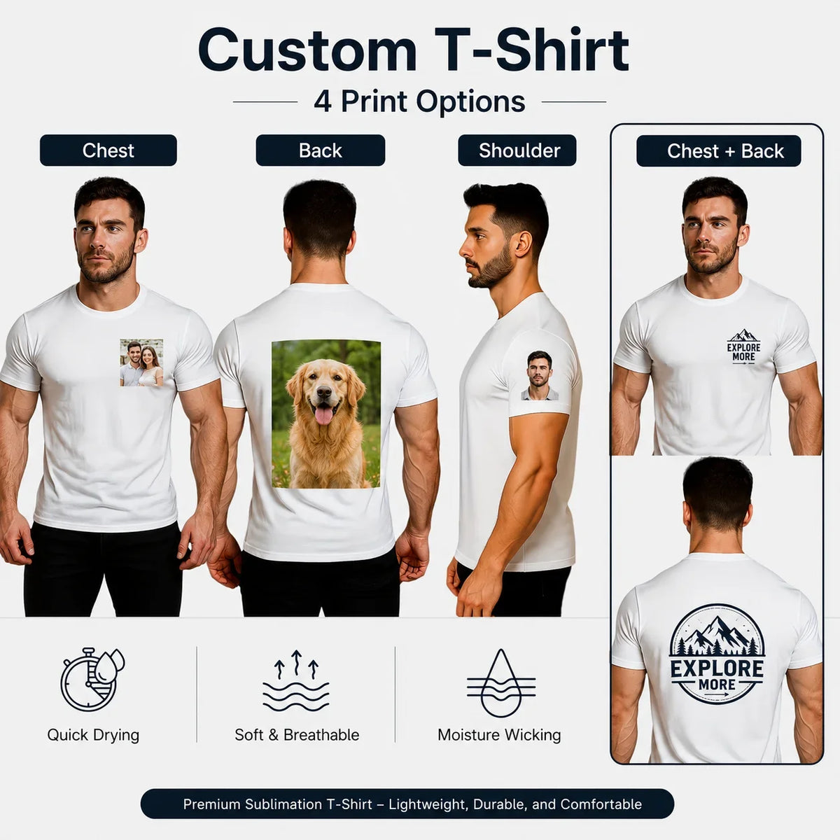 Personalized Photo Print T-Shirt