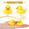 Classic Yellow Squeaky Rubber Ducks for Bath, Party Favors, and Decor
