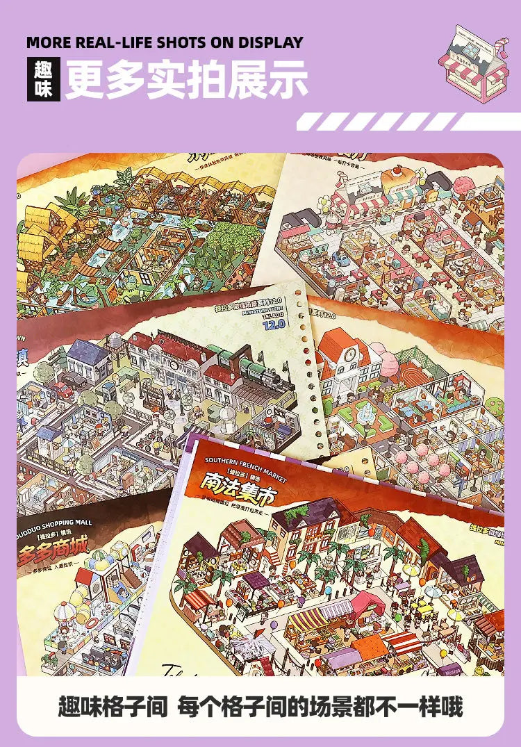 3D Interior Design Sticker Book for DIY Scrapbooking
