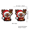 A festive Christmas silicone bead featuring a camel face with red hat and orange fur.