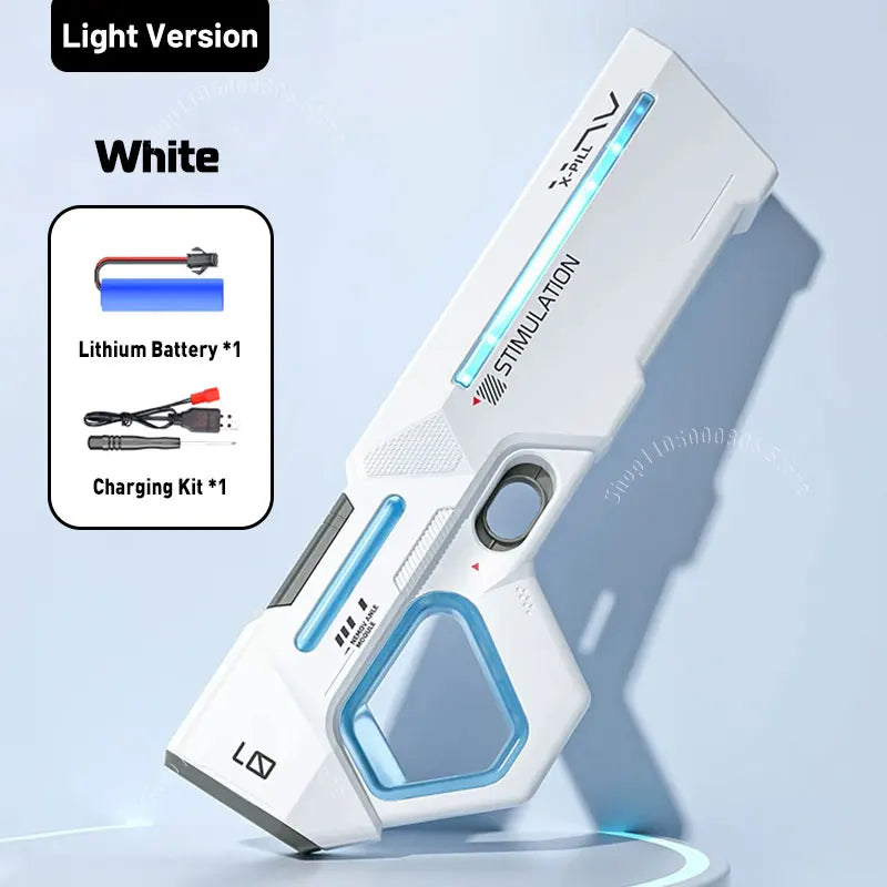 Electric Auto-Refill Water Blaster with LED Lights for Kids