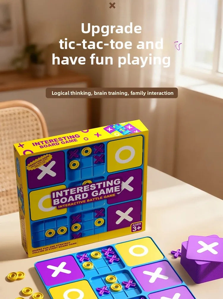 Classic Tic Tac Toe Board Game for Kids and Families