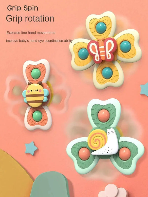 Insect-Themed Suction Cup Bath Toys for Toddlers