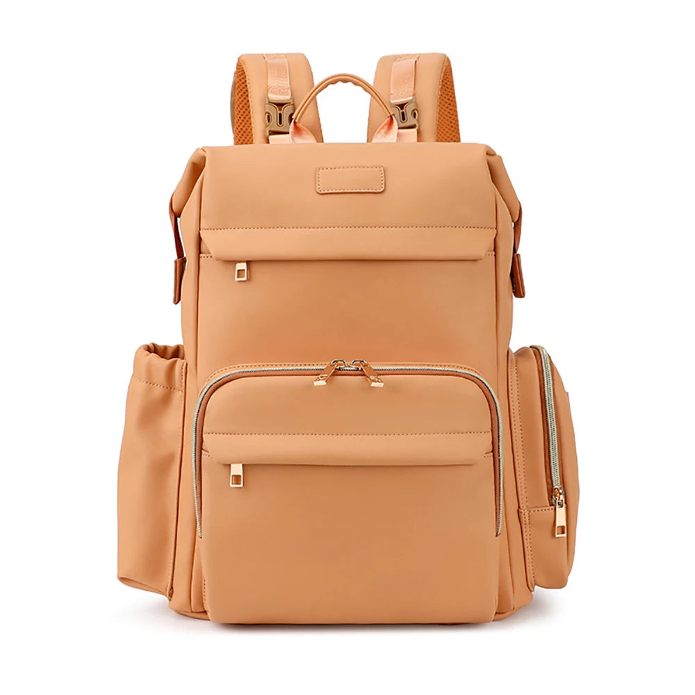 Minimalist Diaper Backpack with Insulated Pockets