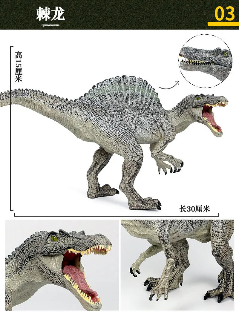 Realistic Dinosaur Figurine Collection for Imaginative Play