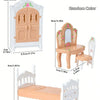 Mini Dollhouse Furniture Set – Bedroom & Kitchen Playset for Kids