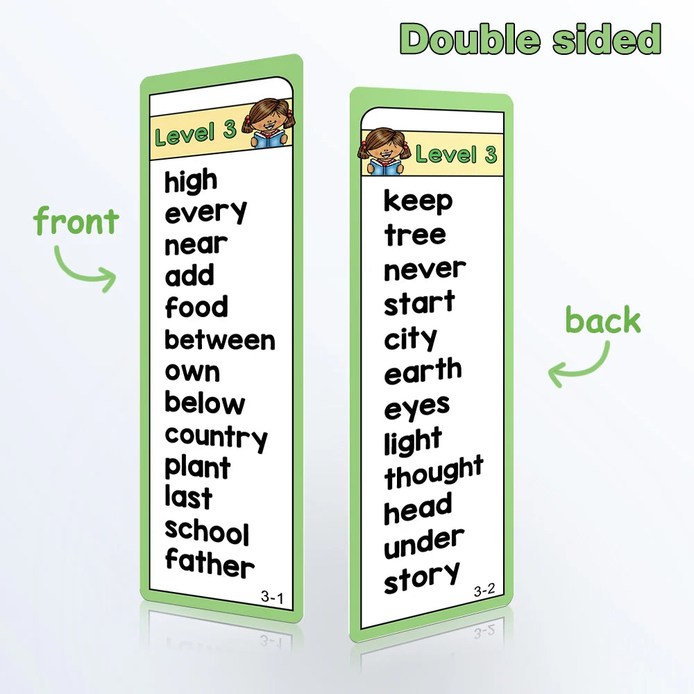 Sight Words Flash Cards Set for Early Reading Practice