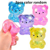 Glitter Gummy Bear Stress Relief Squishy Toy