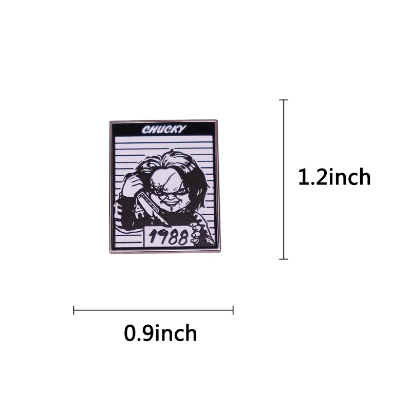 Chucky Horror Movie Enamel Pin