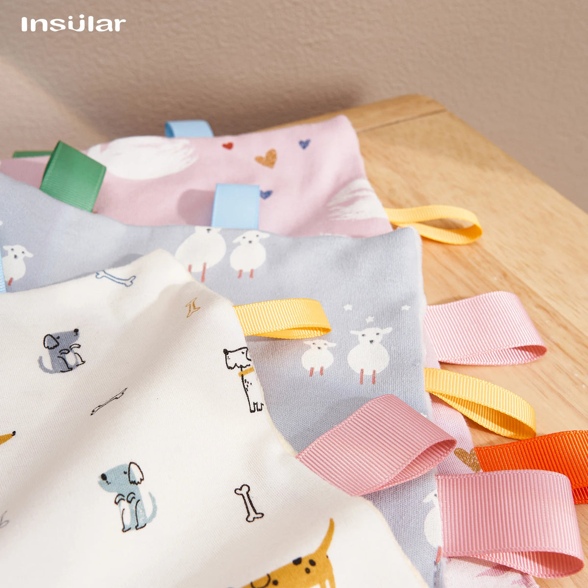 Baby Sensory Tag Comfort Blanket with Soft Cotton