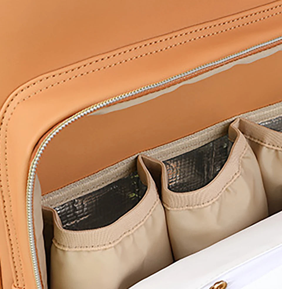 Minimalist Diaper Backpack with Insulated Pockets