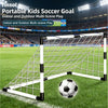 Foldable Soccer Goal Set with Ball and Pump