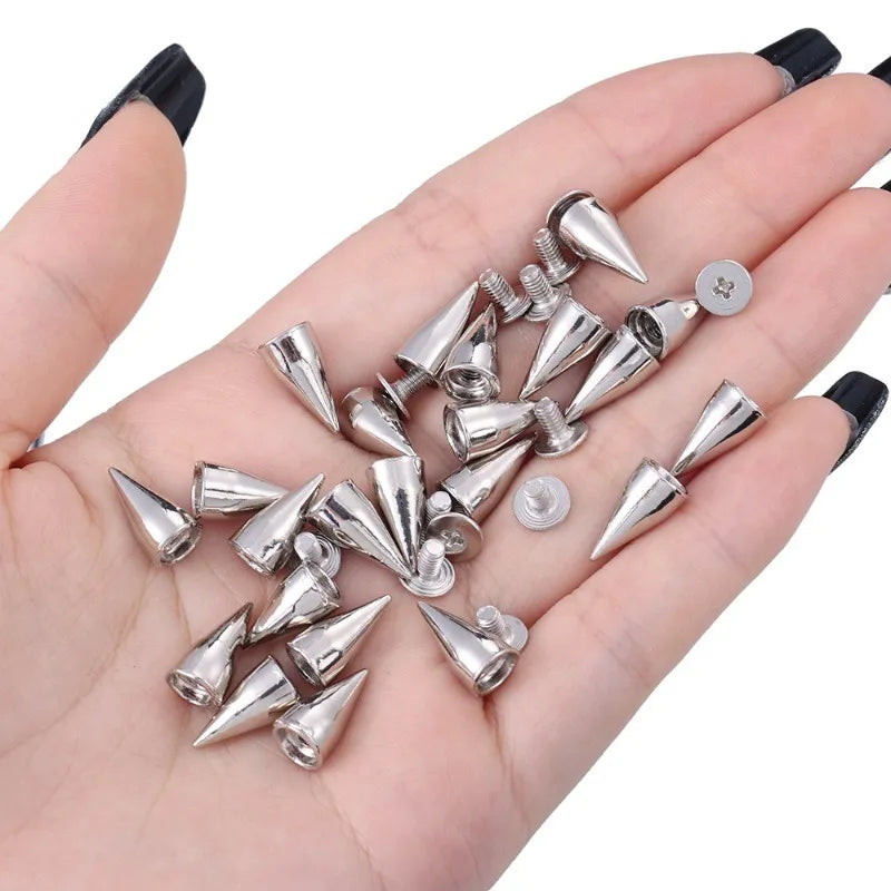 Punk Spike Rivets for DIY Clothing and Accessories
