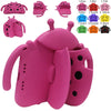 A pink playful cartoon EVA shockproof case for an iPad shown with various color options.