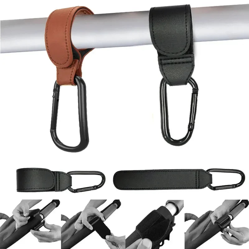 360° Rotating Stroller Hook for Bags & Diaper Packs