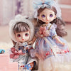 16cm Articulated Fashion Doll with Big Eyes and Dress-Up Outfit