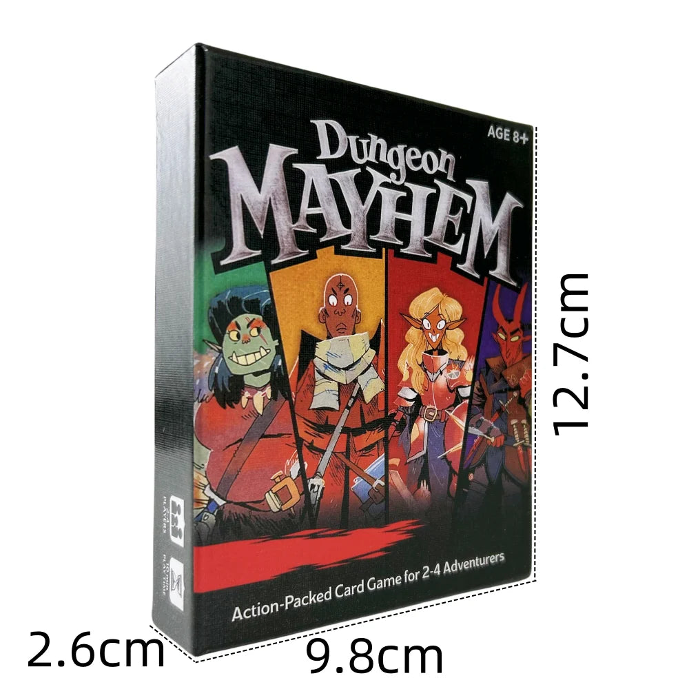 Box of Dungeon Mayhem Action-Packed Card Game for 2-4 Adventurers