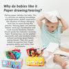 Sensory Tissue Box Toy with Crinkle Paper and Silky Scarves