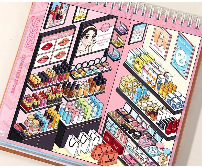 3D Sticker Scene Book — DIY Kawaii Decorative Craft Set