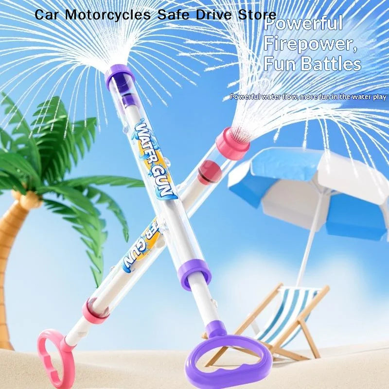 Firework Water Blaster Toy with Pull-Back Spray Action