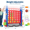 4-in-1 Giant Outdoor Game Set with Basketball Hoop & Ring Toss