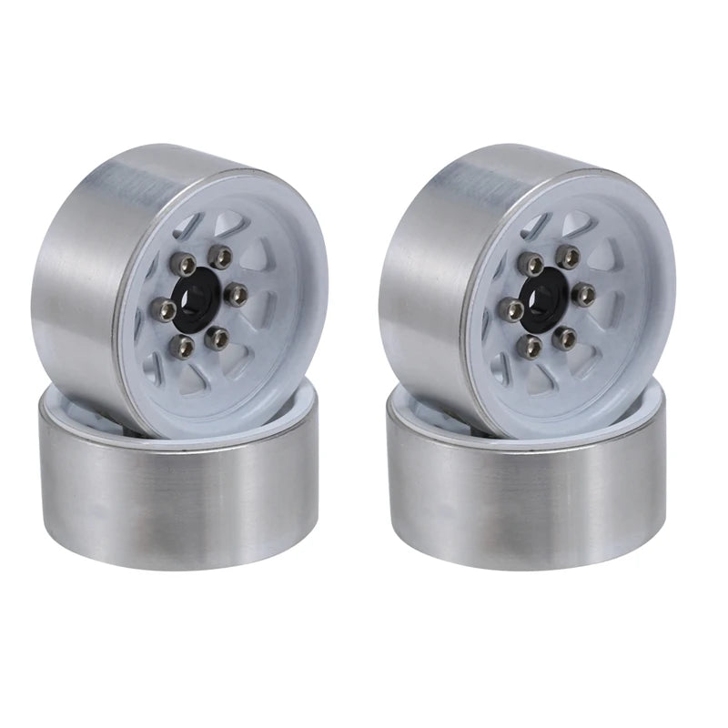 Stamped Steel 1.0" Beadlock Wheels for 1/24 RC Crawlers