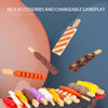 Almighty Skewers Master set featuring rich accessories and changeable gameplay with various food items.