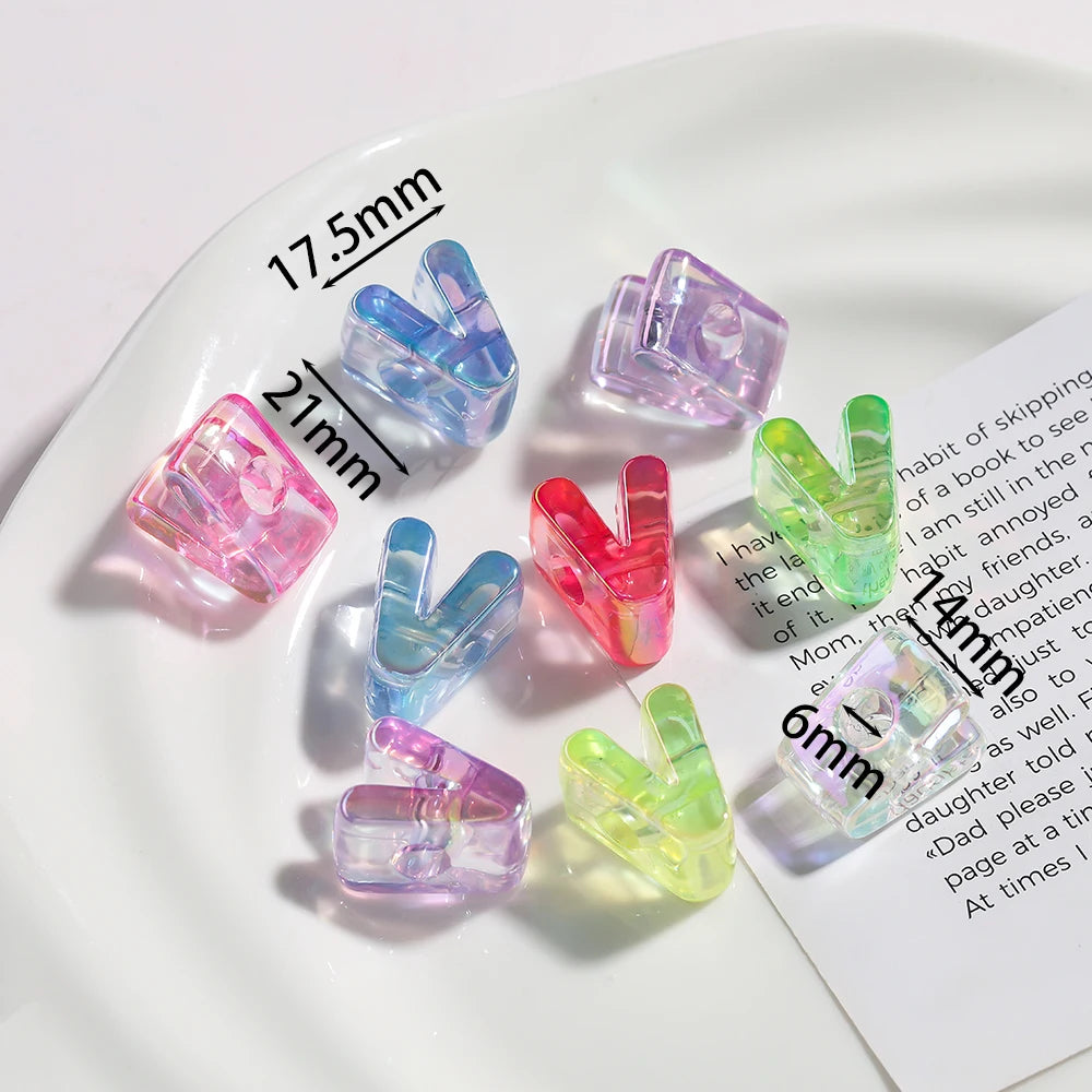 Acrylic Alphabet Beads for Jewelry Making – DIY Craft Kit