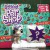A package of Littlest Pet Shop series 2 figures featuring a purple and white animal character.