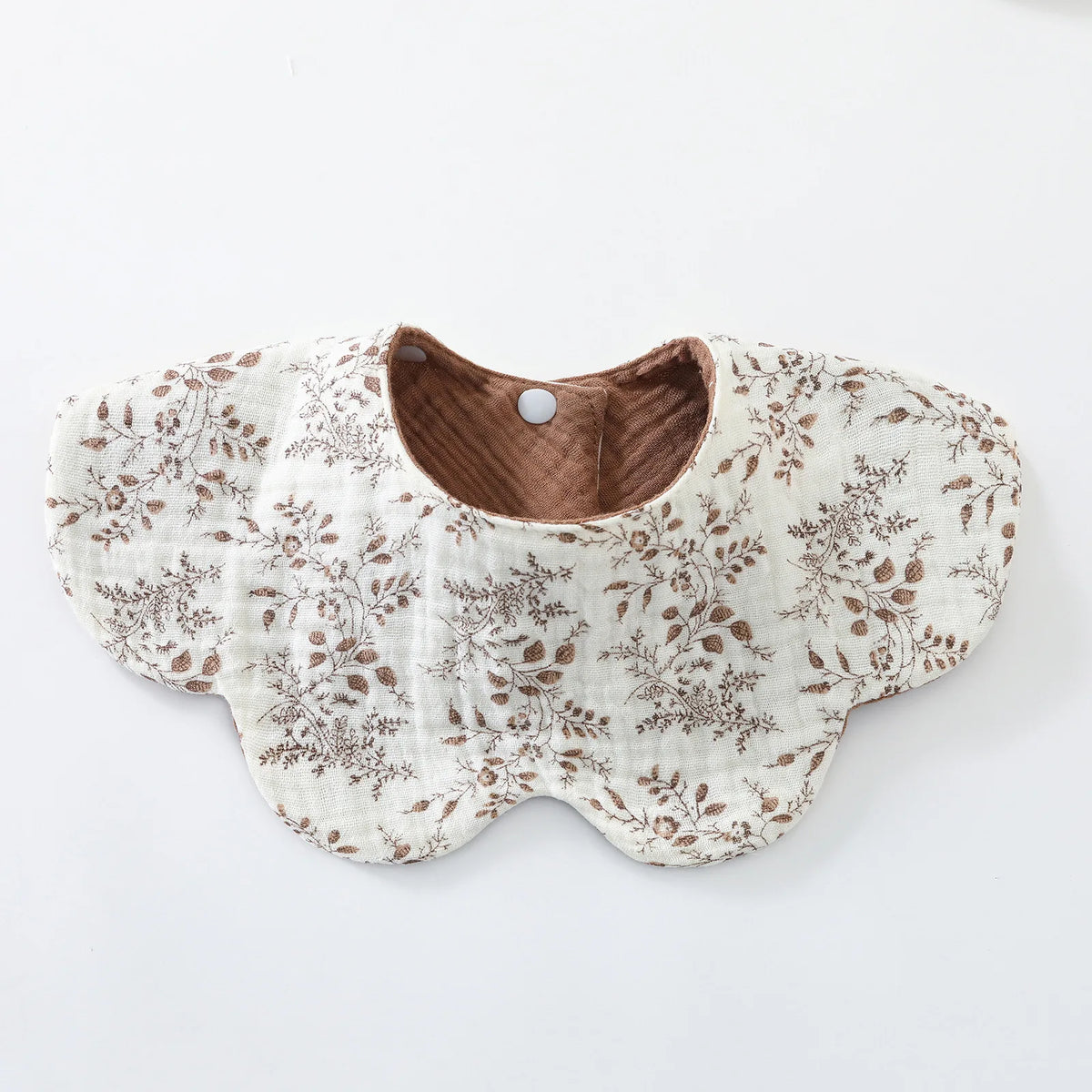 6-Layer Cotton Baby Bib with Reversible Design