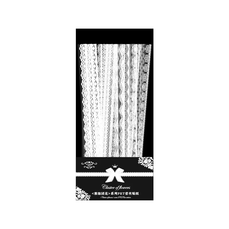 Lace Design Decorative Stickers for Journaling & Scrapbooking