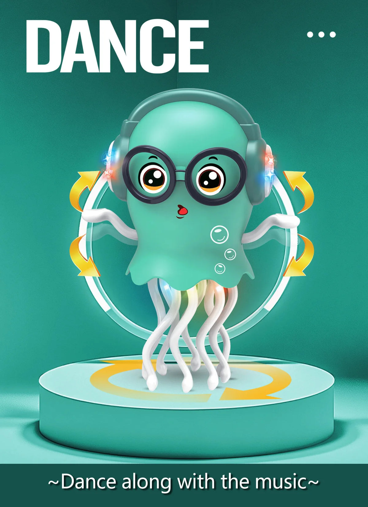 Dancing Jellyfish Robot Toy with Music and Lights