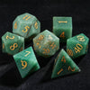 Premium 7-Piece Frosted Gemstone Polyhedral Dice Set for Tabletop RPGs